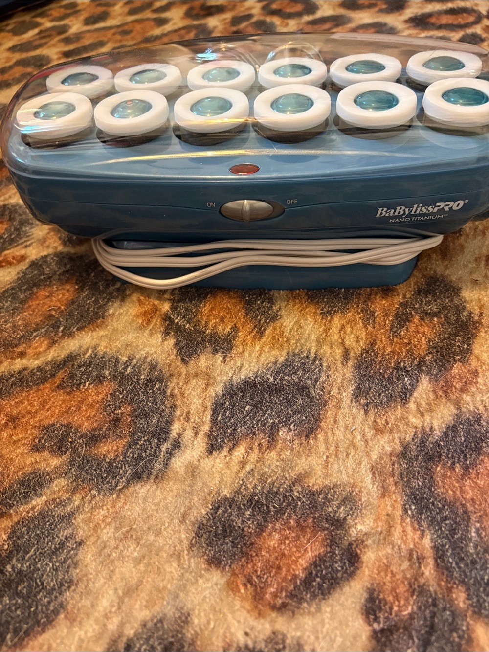 BaByliss Blue Electric Hot Roller Set with Carry Case